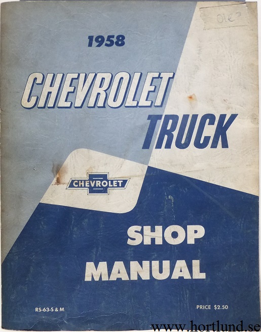 1958 Chevrolet Truck Shop Manual