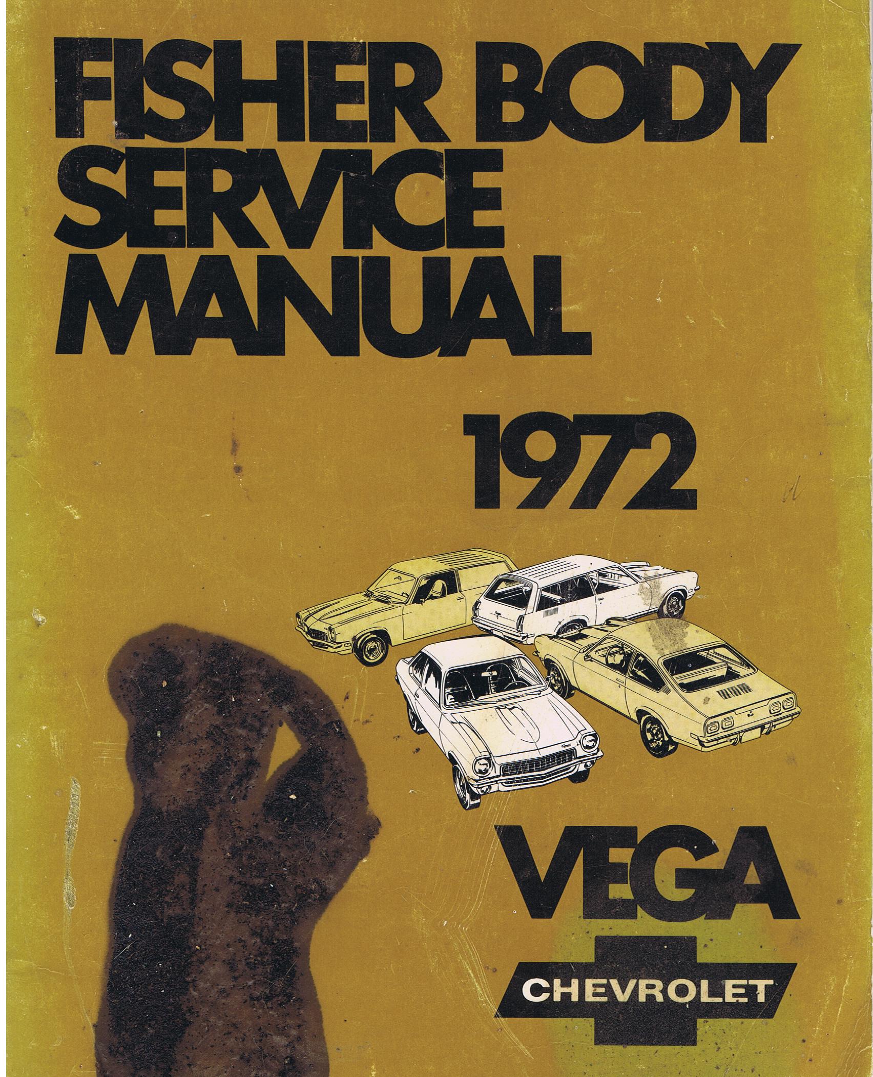 1972 Chevrolet Fisher Body Service Manual Vega