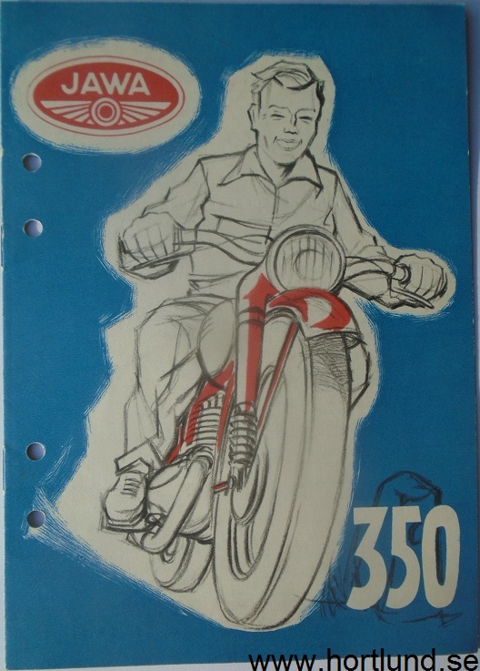 1951 Jawa 350 broschyr