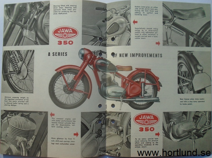 1951 Jawa 350 broschyr - 2
