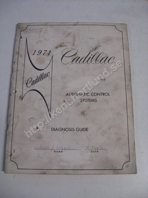 1971 Cadillac Automatic controll systems