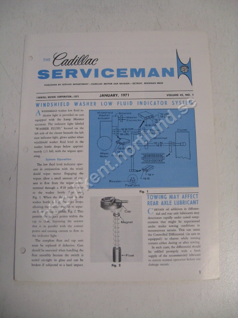 1971 Cadillac The cadillac serviceman Magazine