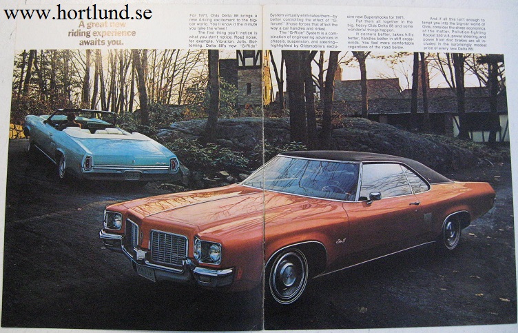 1971 Oldsmobile Delta 88 broschyr - 2