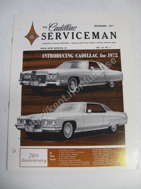 1971 Cadillac The cadillac serviceman Magazine