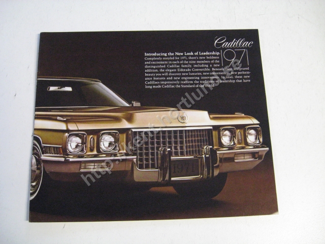 1971 Cadillac Försäljningsbroschyr