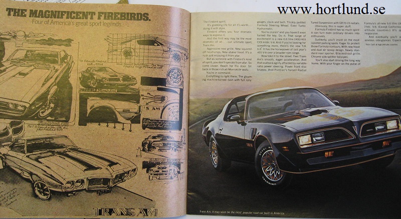 1977 Pontiac alla modeller broschyr - 2