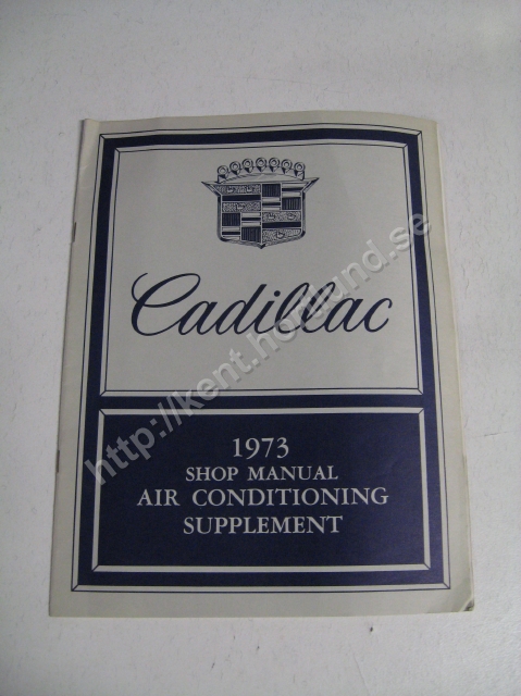 1973 Cadillac Air conditioning supplement
