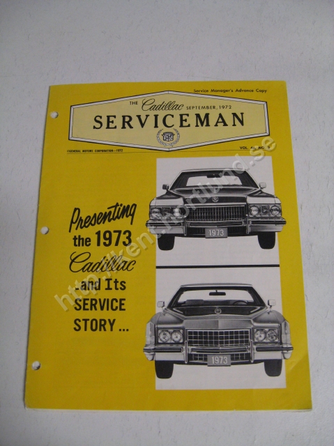1973 Cadillac The Cadillac Serviceman vol 46 no 9