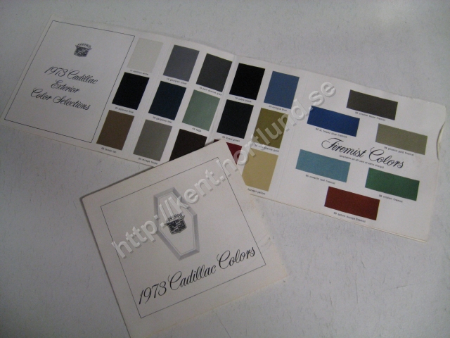 1973 Cadillac Exterior colors Brochure