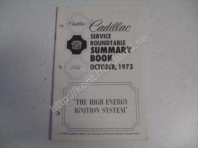 1974 Cadillac Service roundtable summary book