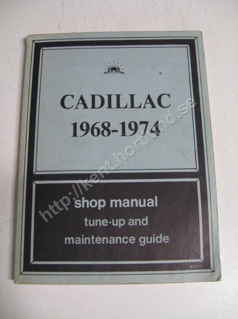 1974 Cadillac shop manual tune up and maintenance guide
