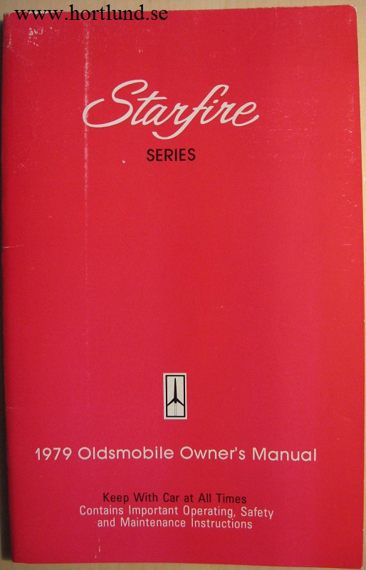 1979 Oldsmobile Starfire Owner's Manual