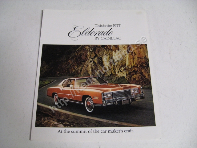 1977 Cadillac Eldorado broschyr