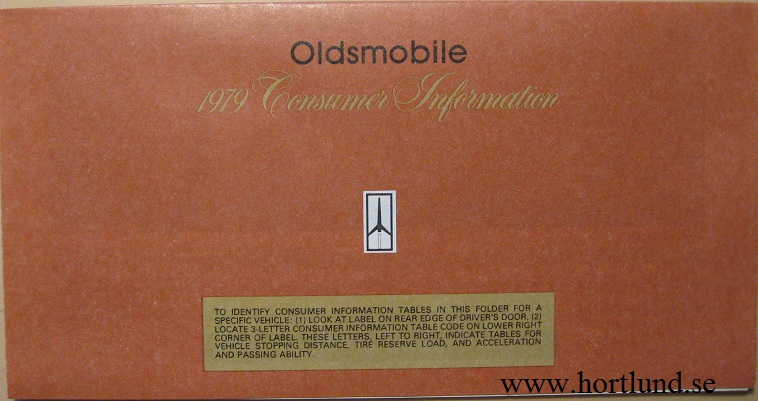 1979 Oldsmobile Consumer Information alla modeller