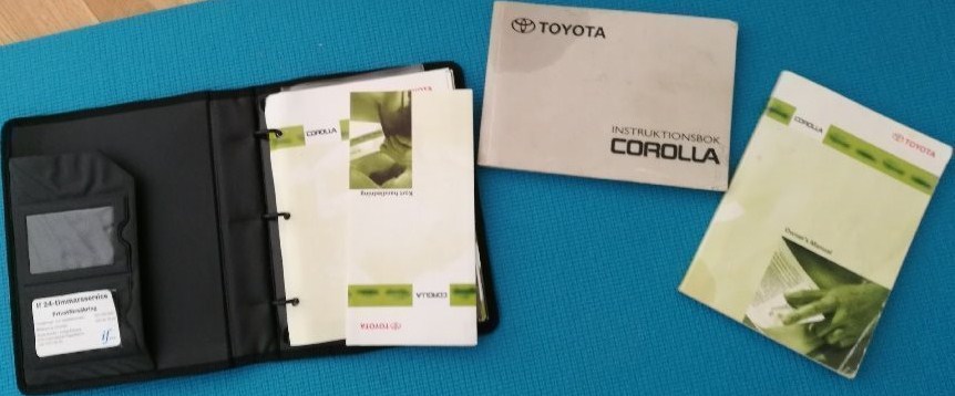 2000 Toyota Corolla Instruktionsbok - 2