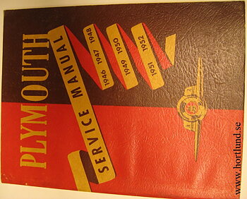 1946 - 1952 Plymouth Service Manual