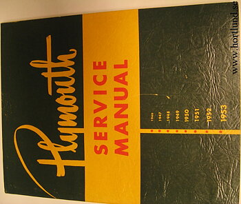 1946 - 1953 Plymouth Service Manual