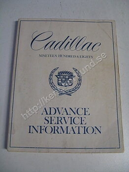 1980 Cadillac Advance Service Information