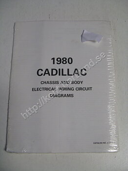 1980 Cadillac Chassis and body electrical wiring circuit diagrams
