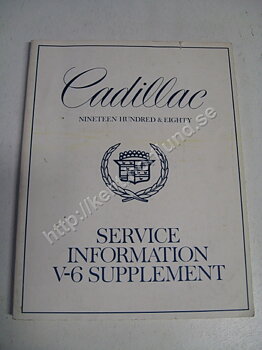 1980 Cadillac Service information V-6 supplement