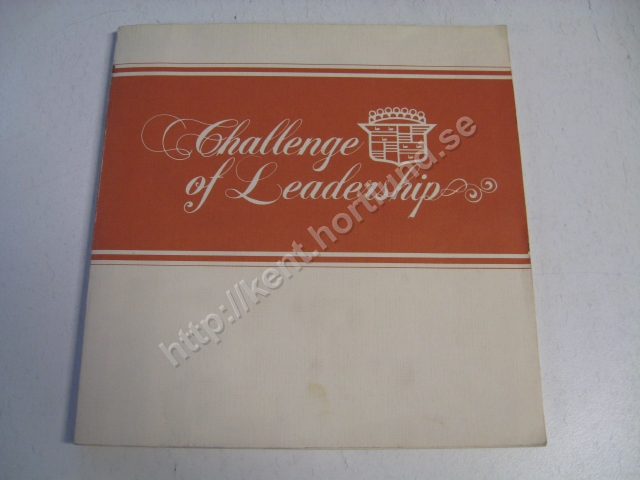 1980 Cadillac Challange of Leadership