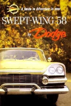 1958 Dodge Owners Manual