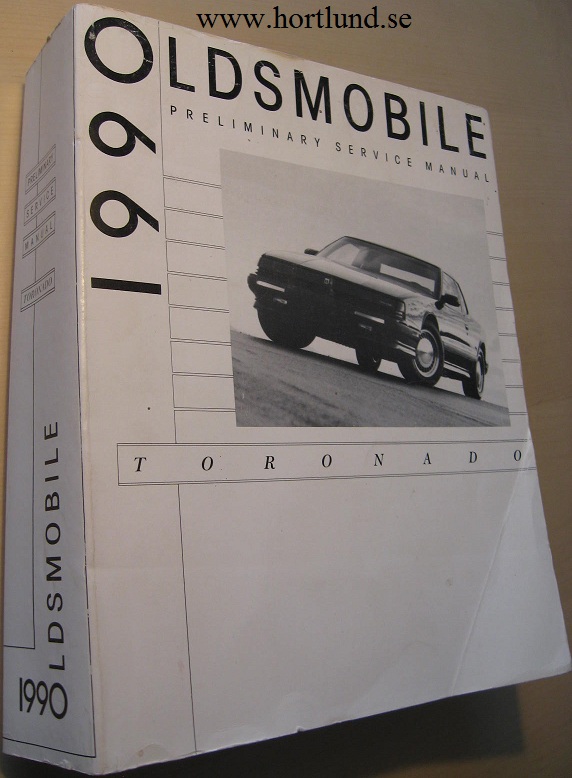 1990 Oldsmobile Cutlass Toronado Preliminary Service Manual