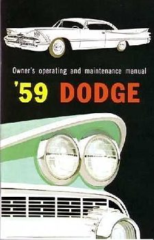 1959 Dodge Owners Manual