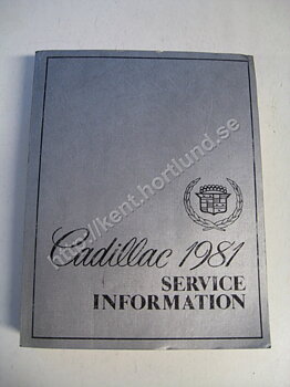 1981 Cadillac Service information