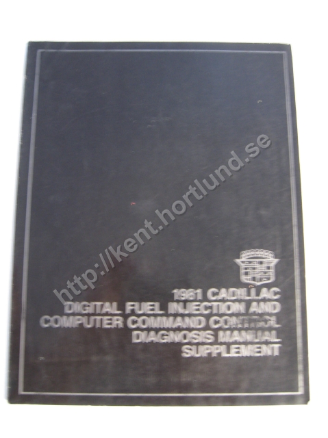 1981 Cadillac Digital fuel injection and computer command control diagnosis manual supplement