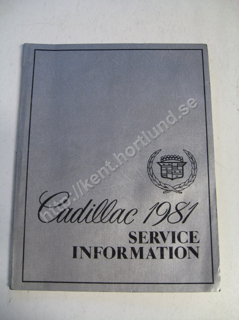 1981 Cadillac Service information Electronic Climate Control