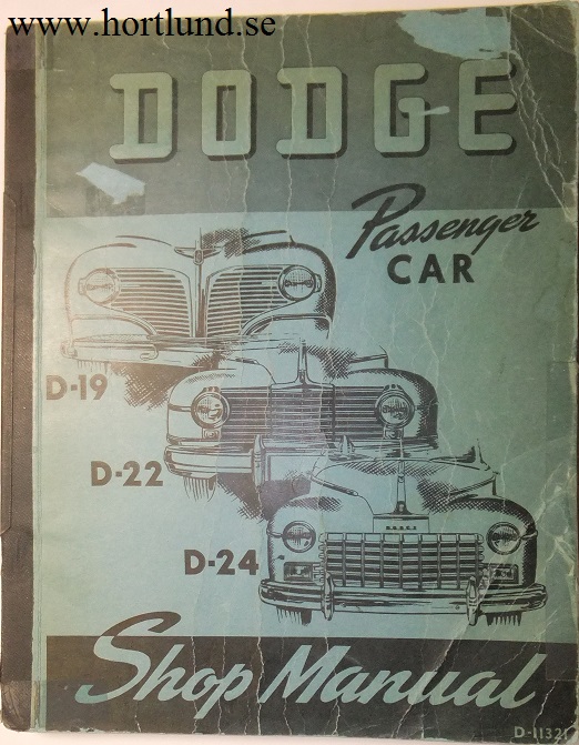 1941 - 1949 Dodge Shop Manual original