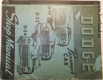 1941 - 1949 Dodge Shop Manual original