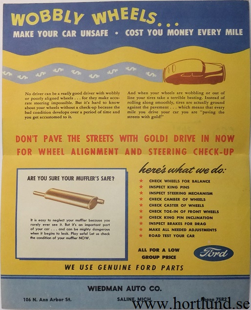 1948 Ford broschyr They're safer when...