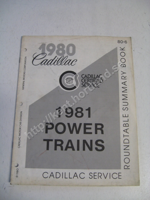 1981 Cadillac power trains
