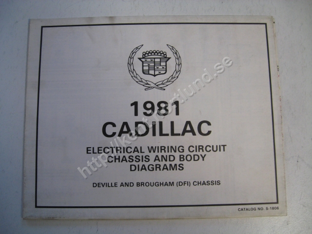 1981 Cadillac Electrical wiring circuit chassis and body diagrams