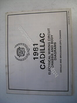 1981 Cadillac Electrical wiring circuit chassis and body diagrams