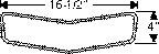 1947-1955 Chevrolet Truck Gasket, cowl vent.