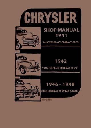 1941 -1948 Chrysler Shop Manual