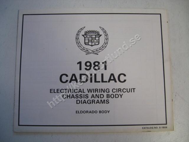 1981 Cadillac Electrical wiring circuit chassis and body diagrams
