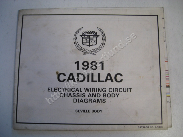 1981 Cadillac Electrical wiring circuit chassis and body diagrams