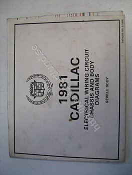 1981 Cadillac Electrical wiring circuit chassis and body diagrams