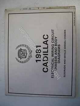1981 Cadillac Electrical wiring circuit chassis and body diagrams