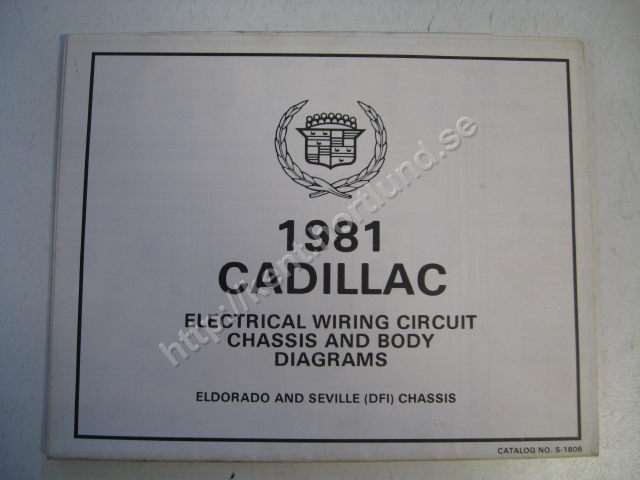 1981 Cadillac Electrical wiring circuit chassis and body diagrams