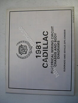 1981 Cadillac Electrical wiring circuit chassis and body diagrams