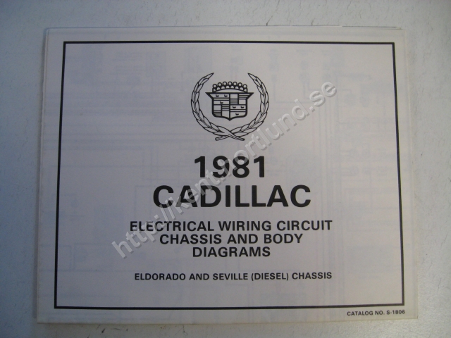 1981 Cadillac Electrical wiring circuit chassis and body diagrams