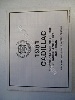 1981 Cadillac Electrical wiring circuit chassis and body diagrams