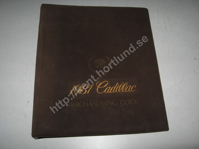 1981 Cadillac Merchandising guide