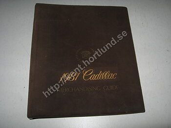 1981 Cadillac Merchandising guide