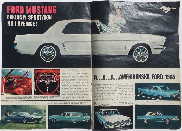 1965 Ford alla modeller broschyr svensk